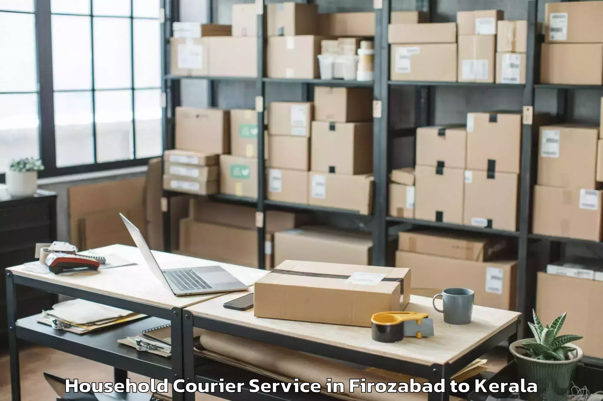 Trusted Firozabad to Kunnamkulam Household Courier